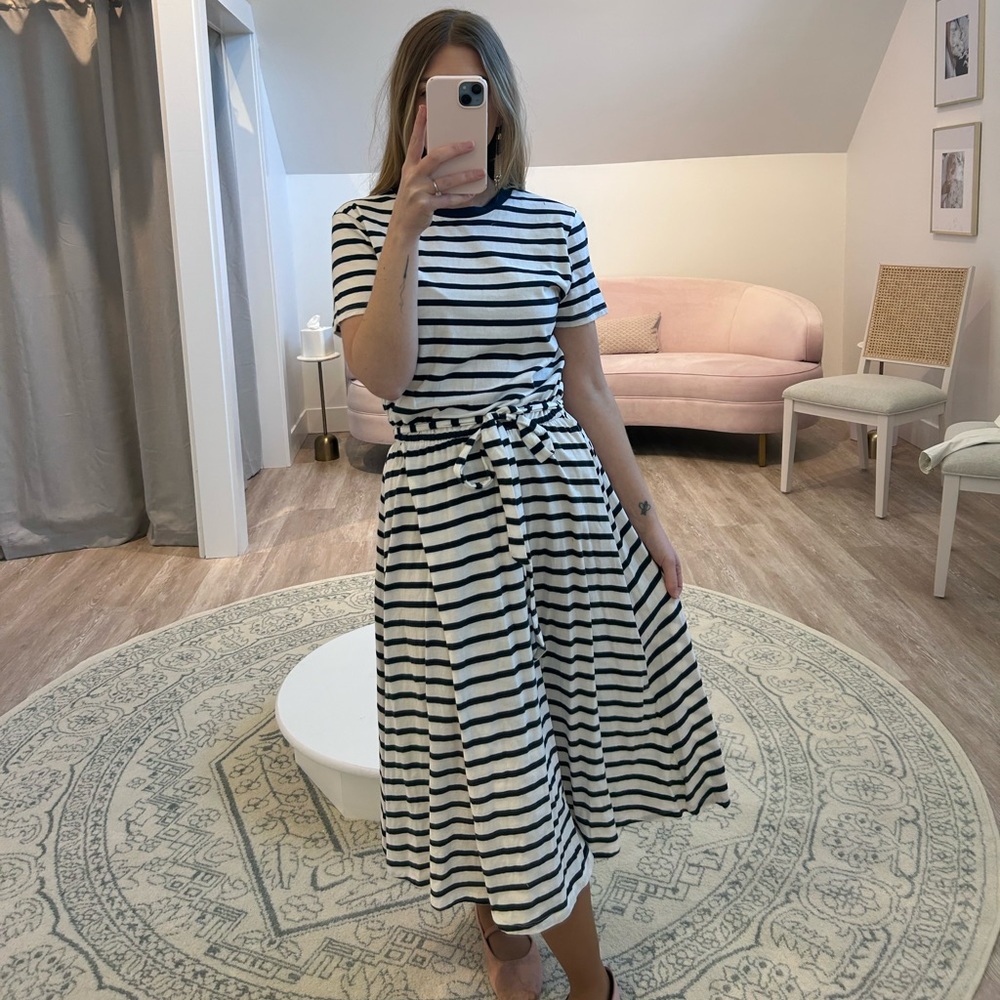 HM nautical wrap jersey midi dress